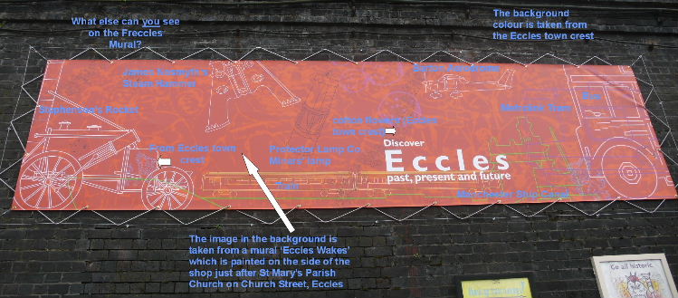 the Eccles Station Mural explained (Photo: Elizabeth Charnley)