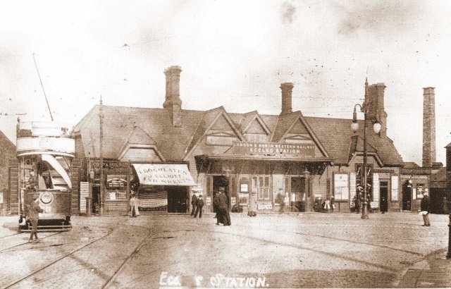 Eccles Station in 1900